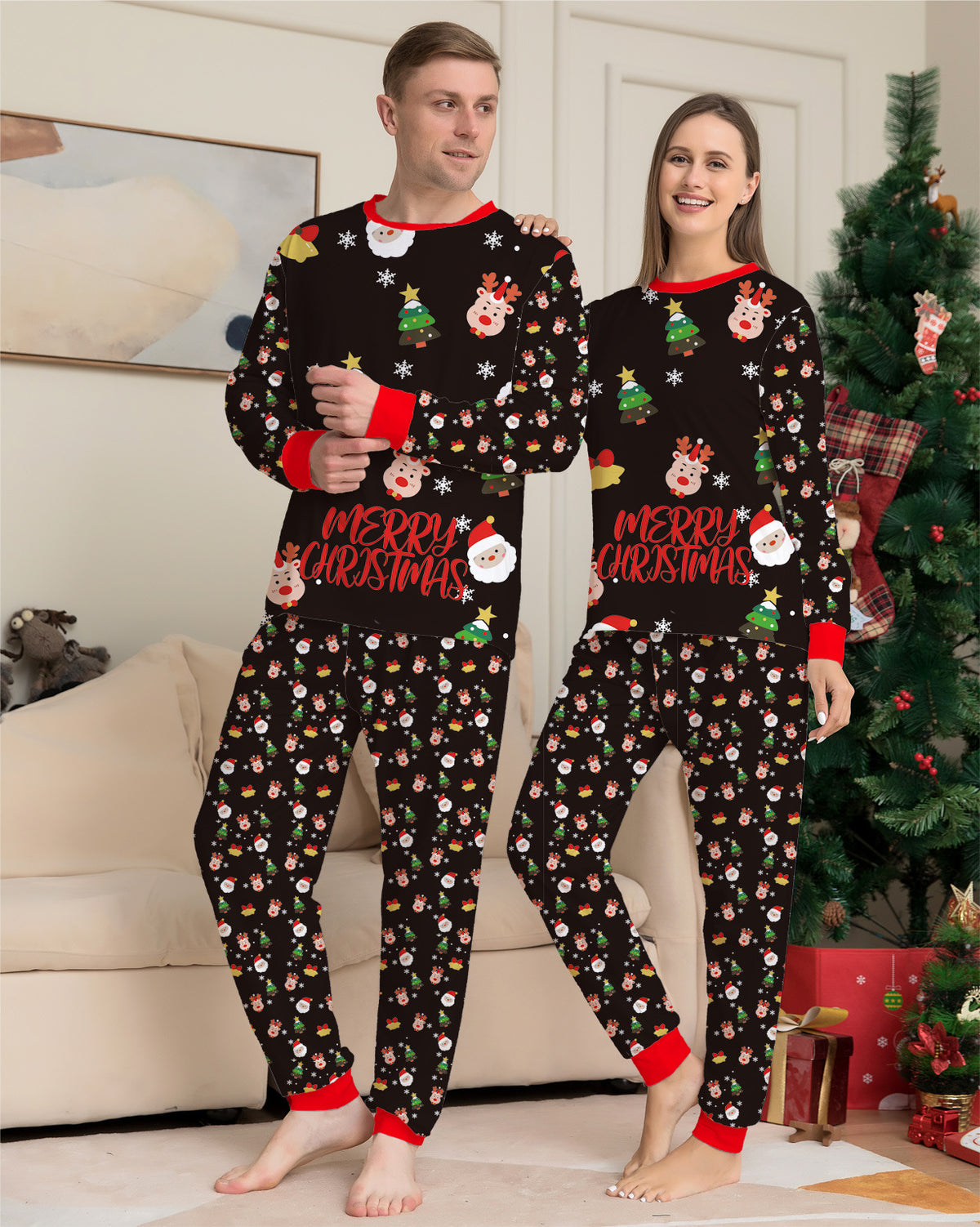 Family Christmas Matching Pajamas Set Christmas Pajamas for Family Christmas PJS Xmas Sleepwear