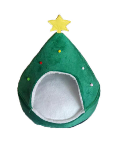 Christmas Tree Pet Bed Winter Warm Pet Nest Cat House Dog Pet Supplies