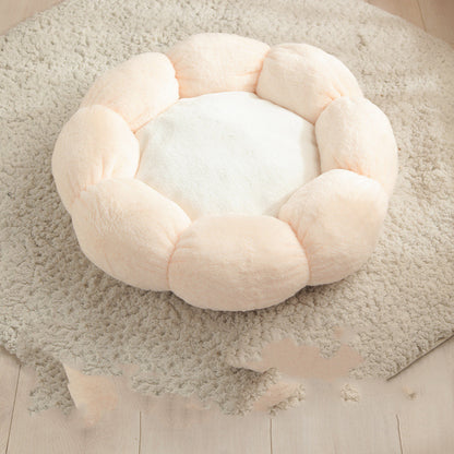 Pet Bed Mat New Pet Soft Dog Cat Blanket Flower Shaped Doghouse